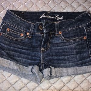 American Eagle low rise jean shorts